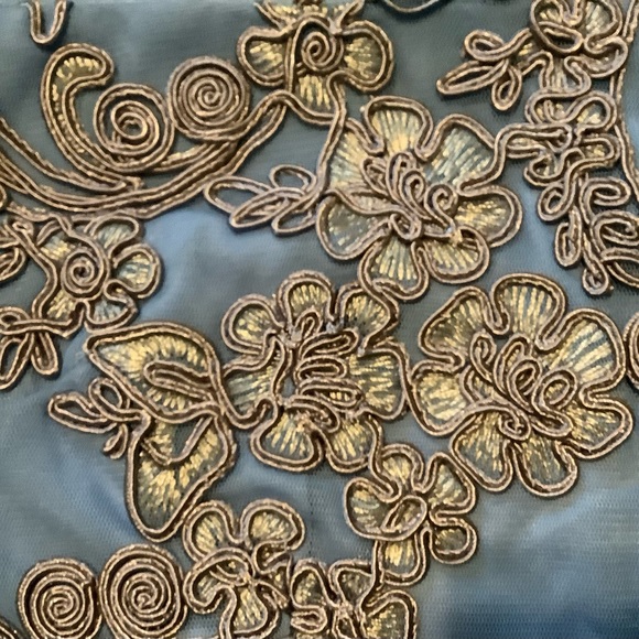 JS Collections Womens Cheyenne Illusion Cocktail Midi Dress, NWT - Picture 6 of 7